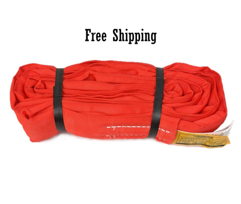 Endless Round Sling Red Set of Two