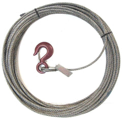3/8" Fiber Core, Winch Cable, Standard Hook