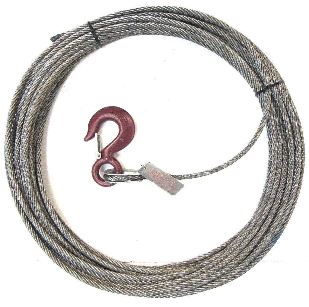 3/8 Steel Core, Winch Cable, Standard Hook