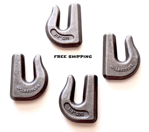 Buyers , Weld On Grab Hook 3/8" G7, Set of 4, Part # B2409W375