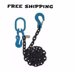 Chain with Slip Hook; Cradle Grab Hook & Oblong  1/2"