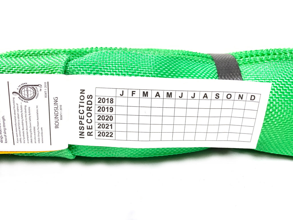 Endless Round Sling Green Set of Two | Irish Iron Wrecker