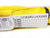 Yellow Round Sling Inspection Tag Close Up
