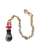 2 Ton Snatch Block 3" Sheave Import with Shackle, Chain, and Grab Hook
