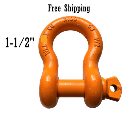 All Alloy Screw Pin Anchor Shackle 1-1/2"