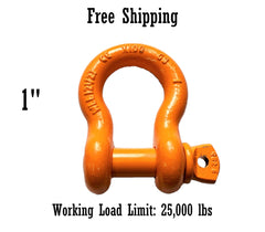 All Alloy Screw Pin Anchor Shackle 1"