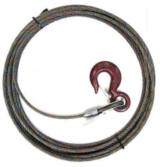 1/2" Steel Core, Winch Cable, Standard Hook